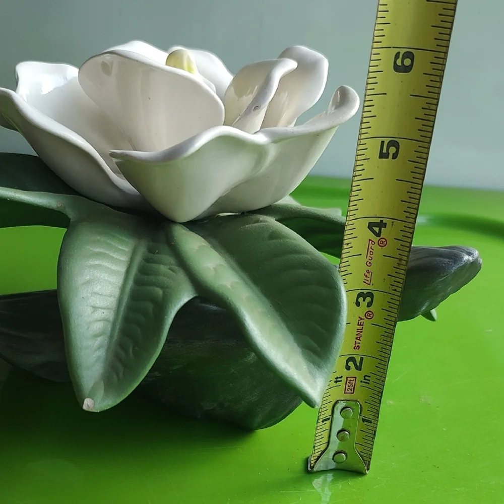 Elegant White Ceramic Flower Accent